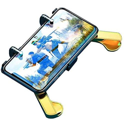 Lesgos Mobile Game Controller for PUBG, 4-in-1 Portable Game Phone Case Trigger with L1R1 Mobile Game Joystick Gamepad Grip Gamepad Remote Shoot Aim[New Invisible Design]