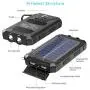 Solar Charger, 20000 mAh Portable Solar Power Bank for Cell Phone Waterproof External Backup Solar Battery Charger with Dual 2 USB Port/LED Flashlights Compatible All Smartphone, Tablet, and More Solar Charger, 20000 mAh Portable Solar Power Bank for Cell Phone Waterproof External Backup Solar Battery Charger with Dual 2 USB Port/LED Flashlights Compatible All Smartphone, Tablet, and More