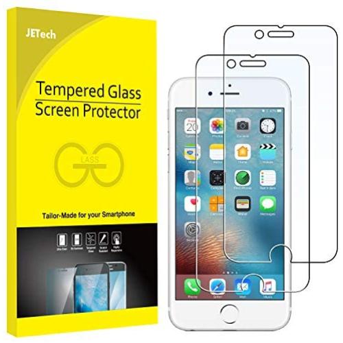 JETech Screen Protector for Apple iPhone 6 and iPhone 6s, 4.7-Inch, Tempered Glass Film, 2-Pack