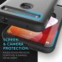 TUDIA Merge Designed for TCL 10L Case/TCL 10 Lite Case, Rugged Slim Dual Layer Protective Phone Case for TCL 10L / TCL 10 Lite (Metallic Slate)