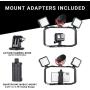Ulanzi M-Rig Film Making Vlog Cage with Sairen VM-Q1 Microphone Bundle for Smartphones, GoPros and DSLR Cameras | Full Metal Professional Grade Vlogging Cage with Mic (2 Items)