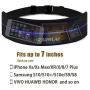 GEARWEAR Running Belt Phone Holder Runner Waist Band Pocket for Workout Fitness Walking Jogging Exercise Sport Gym for iPhone 11 XR XS MAX 8 Plus Samsung Women Men