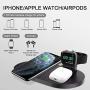 Wonsidary Wireless Charger for AirPods with Wireless Charging Case, 3 in 1 Fast Wireless Charging Station for Apple Watch Charger,Airpods Pro,iPhone 11/11 Pro/11 Pro Max/XR/XS/Xs Max/X/8 Plus/8