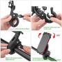 Bike Phone Mount 2 Pack, Bicycle Handlebar Adjustable Universal iPhone Holder