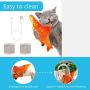 Ackitry Electric Moving Fish Toy Realistic Cat Flopping Fish Toy Wiggle Fish Catnip Toys Plush Interactive Cat Toys for Cat Exercise