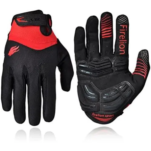 FIRELION Cycling Gloves Bike Bicycle Gloves - Breathable Gel Pad Shock-Absorbing Anti-Slip - MTB DH Road Touch Recognition Full Finger Gloves for Men/Women FIRELION Cycling Gloves Bike Bicycle Gloves - Breathable Gel Pad Shock-Absorbing Anti-Slip - MTB DH Road Touch Recognition Full Finger Gloves for Men/Women