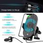 LETSCOM Wireless Car Charger,15W Qi Fast Charging Car Mount Charger Auto-Clamping Air Vent Phone Holder Compatible with iPhone 11/11Pro/11Pro Max/Xs Max/XS/XR/X/8/8+, Samsung S10/S10+/S9/S9+/S8/S8+