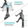 LUXMO Cup Holder Phone Mount & Tablet Holder for Car, 2-in-1 Car Cradles with Adjustable Neck Extended Cup Holder for Cell Phone iPhone, Samsung, Google & iPad Air/Mini, Galaxy Tab Under 12.9”Tablet.