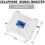 Easygnal Cell Phone Signal boster for 2G 3G 4G LTE AT&T,Verizon,T-Mobile, Daul Band 2/5 850/1900Mhz, Repeater Amplifier Kit for Home and Office