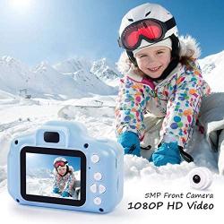 hyleton Digital Camera for Kids, 1080P FHD Kids Digital Video Camera with 2 Inch IPS Screen and 16GB SD Card for 3-10 Years Boys Girls Gift (Light Blue)