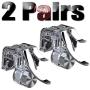 4Pcs PUBG Trigger Mobile Game Controller Cell Phone Game Triggers Gamepad Sensitive Shoot and Aim Buttons Shooter Handgrip for Joystick Fire Button - 2 Pair(L1R1)