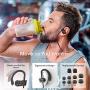 Mpow Flame Bluetooth Headphones V5.0 IPX7 Waterproof Wireless headphones, Bass+ HD Stereo Wireless Sport Earbuds, 7-9Hrs Playtime,cVc6.0 Noise Cancelling Mic for Home Workout,Running,Gym Classic Black