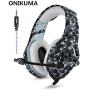 K1 Camouflage PS4 Headset Bass Gaming Headphones Game Earphones Casque with Mic for PC Mobile Phone New One Tablet