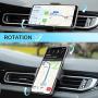 JEBSENS Car Phone Mount, CA06 Air Vent Phone Holder with Dual Clips, Compatible with iPhone Xs Max XR X SE 8 8P 7 7 Plus, Samsung Galaxy S8 Edge S9+ S10, Nexus (Black)