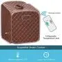 Giantex Portable Steam Sauna Spa 2L Folding Private Sauna Tent W/Chair Foot Massage Roller Absorbent Pad and 9 Adjustable Temperature Levels Spa Tent for Weight Loss Stress Fatigue (Coffee) Giantex Portable Steam Sauna Spa 2L Folding Private Sauna Tent W/Chair Foot Massage Roller Absorbent Pad and 9 Adjustable Temperature Levels Spa Tent for Weight Loss Stress Fatigue (Coffee)