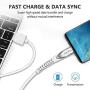 KINPS Apple MFI Certified Lightning Cable 10FT, Upgrade iPhone Charger Cord Compatible with iPhone Xs Max/XS/XR/X/8 Plus/8/7 Plus/7/6S Plu/6Ss, iPad, (White)