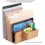 MobileVision Bamboo Multi Device Organizer for Smartphones, Tablets and Laptops, 5 Slots