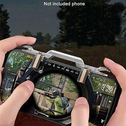 RONSHIN Mobile Gaming Controller,Mobile Game Fire Button Aim Key Phone Gaming Trigger for PUBG Rules of Survival L1 R1 Shooter Gifts for Kids Black