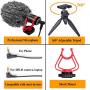 Smartphone Camera Video Microphone Kit,Tikysky ASMR Microphone for YouTube Windscreen 3.5mm Jack External Mic for Phone iPhone Samsung DSLR Canon Nikon with Mini Tripod