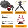 Smartphone Camera Video Microphone Kit,Tikysky ASMR Microphone for YouTube Windscreen 3.5mm Jack External Mic for Phone iPhone Samsung DSLR Canon Nikon with Mini Tripod Smartphone Camera Video Microphone Kit,Tikysky ASMR Microphone for YouTube Windscreen 3.5mm Jack External Mic for Phone iPhone Samsung DSLR Canon Nikon with Mini Tripod