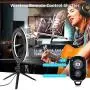 10.2 LED Selfie Ring Light with Tripod Stand & Phone Holder - Dimmable Desk Makeup Ring Light with 3 Light Modes for Photography/Shooting/Live Streaming/YouTube Video, Compatible with iPhone Android 10.2 LED Selfie Ring Light with Tripod Stand & Phone Holder - Dimmable Desk Makeup Ring Light with 3 Light Modes for Photography/Shooting/Live Streaming/YouTube Video, Compatible with iPhone Android