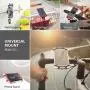 Bone Universal Bike Phone Mount, Bicycle Handlebar Stroller Cell Phone Holder for iPhone 8 7 6s Plus 5 SE Samsung Galaxy S8 S7 Note 6, 4 to 6 Inch Smartphone, Bike Tie Series - Black