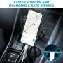 Amwanan Cup Holder Car Mount, 360°Universal Adjustable and Easy Clamp Cell Phone Holder with Goose Neck Design Compatible with iPhone, Samsung, Google, LG etc.