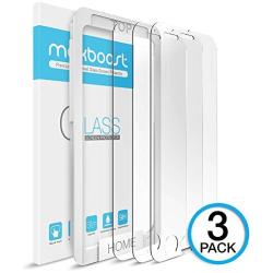 Maxboost (3-Pack) Screen Protector for iPhone SE 2020 2nd Gen, iPhone 8, iPhone 7, iPhone 6S, and iPhone 6, Tempered Glass with Installation Tray - 3 Pack