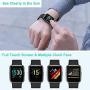 Willful Smart Watch for Android Phones Compatible iPhone Samsung IP68 Swimming Waterproof Smartwatch Sports Watch Fitness Tracker Heart Rate Monitor Digital Watch Smart Watches for Men Women Black