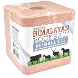 Compressed Himalayan Salt Lick for Horse, Cow, Goat, etc. Made from Specially Selected Higher Quality Himalayan Salt - Evenly Distributed Minerals - 100% Pure & Natural