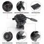 TYCKA Fluid Video Tripod Head Camera Fluid Drag Pan Head with Quick Release Plates 1/4" and 3/8" Screws Mounting for DSLR Cameras, Camcorder, Monopod and Tripods TYCKA Fluid Video Tripod Head Camera Fluid Drag Pan Head with Quick Release Plates 1/4" and 3/8" Screws Mounting for DSLR Cameras, Camcorder, Monopod and Tripods