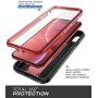 SUPCASE Unicorn Beetle Pro Series Case Designed for iPhone XR, with Built-in Screen Protector Full-Body Rugged Holster Case for iPhone XR 6.1 Inch (2018 Release) (MetallicRed)