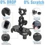 Leepiya Motorcycle Phone Mount with Wireless and USB Charger 10W Qi Fast Charging Cell Phone Holder for Motorcycle ATV Boat Snowmobile Compatible with iPhone 11 Xs MAX XR X 8 8P Samsung S10 S9 S8