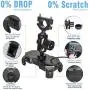 Leepiya Motorcycle Phone Mount with Wireless and USB Charger 10W Qi Fast Charging Cell Phone Holder for Motorcycle ATV Boat Snowmobile Compatible with iPhone 11 Xs MAX XR X 8 8P Samsung S10 S9 S8