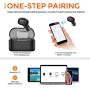Bluetooth 5.0 Earbuds, Single Wireless Earbud with Fast Charging Case, Hi-Fi Stereo Headphones Built in Mic, CVC 8.0 Noise Cancelling, 12 Hours Playtime, Bluetooth Earbud for Car/Work, Black