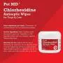 Pet MD Chlorhexidine Wipes with Ketoconazole and Aloe for Cats and Dogs, 50 Count Pet MD Chlorhexidine Wipes with Ketoconazole and Aloe for Cats and Dogs, 50 Count