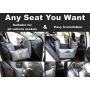 QUEENS NOSE Premium Dog Car Seat - Pet Car Seat with Front & Back Safety Protectors - Dog Booster Seat for Small and Medium Dogs up to 30 lbs - 2 Harness Leashes, Seat Belts, Seat Covers, Water Proof