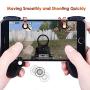 Mobile Game Controller [Upgrade Version Bundle] -Fortnite PUBG Mobile Controller with Gaming Trigger,Ergonomic Design Gaming Grip and Gaming Joysticks for Android iOS Phones