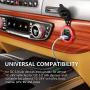 Quick Charge 3.0 Car Charger, 12V/24V 35W QC3.0/2.0 USB Charger Socket, 3 USB Charger Socket Power Outlet Fast Charge with Wire Fuse Aluminum Car Boat Marine ATV Bus Truck Golf Cart and More(Red