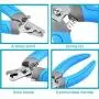 Tasera Pet Dog and Cat Nail Clippers, Double-Edged Nail Clippers with Pet Safety Guard & Lock, Professional Pet Grooming Stores and Home Cleaning Care Tool for Small & Large Breed Dogs and Cats