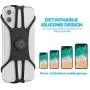 Bike Phone Mount, Detachable 360°Rotation Motorcycle Phone Mount with Adjustable Universal Silicone Handlebar Cradle Compatible Universal Handlebar Holder for ATV, Bicycle or Motorbike. with iPhone 11 Bike Phone Mount, Detachable 360°Rotation Motorcycle Phone Mount with Adjustable Universal Silicone Handlebar Cradle Compatible Universal Handlebar Holder for ATV, Bicycle or Motorbike. with iPhone 11