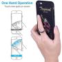 YDY 4 Pack Cell Phone Ring Holder, Transparent Finger Kickstand 360°Rotation Phone Ring Grip for Smartphone, 4 Silver(2 Round+2 Square)