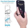 YDY 4 Pack Cell Phone Ring Holder, Transparent Finger Kickstand 360°Rotation Phone Ring Grip for Smartphone, 4 Silver(2 Round+2 Square)