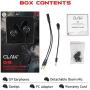 CLAW G9 Gaming Earphones with Dual Microphones, 3D Stereo Sound, Dual Flange Ear-Tips for Mobile Phones, Tablets, PC, Laptop, PS4, Xbox, Nintento Switch (Black)