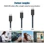 USB Type C Cable 4 Packs (3FT 6FTx2 10FT) USB-A to USB-C Fast Charging Braided Wire, Compatible with Samsung Galaxy S10 S10E S9 S8 S20 Plus{BIue}
