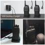 Radioddity GA-2S Long Range Walkie Talkies for Adults UHF Two Way Radio Rechargeable with Micro USB Charging + USB Desktop Charger + Air Acoustic Earpiece with Mic, 2 Pack