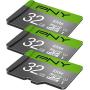 PNY 32GB Elite Class 10 U1 microSDHC Flash Memory Card 3-Pack, 32GB 3-Pack