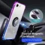 ANSIWEE iPhone SE 2020 Case, iPhone 8 Case, Metal Ring Kickstand Work with Magnetic Car Mount Designed Case Drop Protection Bumper and Clear Hard Back Cases for iPhone SE 2nd 4.7 Inch Purple Blue ANSIWEE iPhone SE 2020 Case, iPhone 8 Case, Metal Ring Kickstand Work with Magnetic Car Mount Designed Case Drop Protection Bumper and Clear Hard Back Cases for iPhone SE 2nd 4.7 Inch Purple Blue