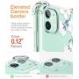 GVIEWIN iPhone 11 Case,Clear Flower Design Soft&Flexible TPU Ultra-Thin Shockproof Transparent Bumper Protective Floral Cover Case for iPhone 11 6.1 inch 2019 (Windflower/White)