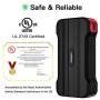 joyroom Jump Starter Battery Pack, [8 Protect TECH] 800A & 12V &15000mAh Car Portable Emergency Power Pack (Up to 7L Gasoline and 5.5L Diesel Engines) with Smart Jumper Cables QC 3.0 USB Output